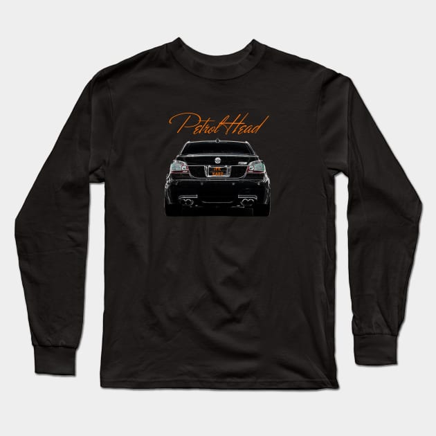 BMW M5 E60 Petrol Head Long Sleeve T-Shirt by JFK KARZ